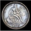 Image 2 : ***Auction Highlight*** 1875-cc Seated Liberty Dime Mintmark Above Bow 10c Graded ms63+ By SEGS (fc)