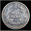 Image 3 : ***Auction Highlight*** 1875-cc Seated Liberty Dime Mintmark Above Bow 10c Graded ms63+ By SEGS (fc)
