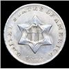 Image 2 : 1852 Three Cent Silver 3cs Grades Select+ Unc