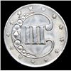 Image 3 : 1852 Three Cent Silver 3cs Grades Select+ Unc