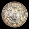 Image 3 : 1936-d Rhode Island Old Commem Half Dollar 50c Grades GEM+ Unc