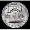 Image 3 : 1948-d Franklin Half Dollar 50c Grades Choice Unc FBL