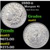 Image 1 : 1880-o Morgan Dollar $1 Grades Select Unc