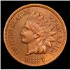 Image 2 : 1887 Indian Cent 1c Grades Choice Unc RB