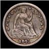 Image 2 : 1845-p Seated Liberty Half Dime 1/2 10c Grades f+