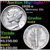 Image 1 : ***Auction Highlight*** 1926-s Mercury Dime 10c Graded Choice Unc BY USCG (fc)
