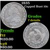 Image 1 : 1835 Capped Bust Dime 10c Grades f details