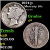 Image 1 : 1921-p Mercury Dime 10c Grades g+