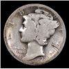 Image 2 : 1921-p Mercury Dime 10c Grades g+