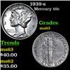 Image 1 : 1939-s Mercury Dime 10c Grades Select Unc
