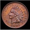 Image 2 : 1901 Indian Cent 1c Grades GEM Unc RB