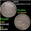 Image 1 : 1835 Capped Bust Half Dime 1/2 10c Grades vg details