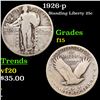 Image 1 : 1926-p Standing Liberty Quarter 25c Grades f+