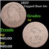 Image 1 : 1827 Capped Bust Dime 10c Grades ag