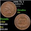 Image 1 : 1886 Ty I Indian Cent 1c Grades f+
