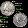 Image 1 : Proof 1907 Liberty Nickel 5c Grades Select Proof
