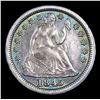 Image 2 : 1845-p Seated Liberty Dime 10c Graded ms62 By SEGS