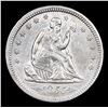 Image 2 : ***Auction Highlight*** 1855 arrows Seated Liberty Quarter 25c Graded Select Unc BY USCG (fc)