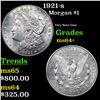 Image 1 : 1921-s Morgan Dollar $1 Grades Choice+ Unc