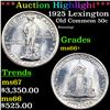 Image 1 : ***Auction Highlight*** 1925 Lexington Old Commem Half Dollar 50c Graded ms66+ By SEGS (fc)