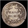 Image 3 : 1855-p Seated Liberty Half Dime 1/2 10c Grades vf++