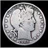 Image 2 : 1906-p Barber Half Dollars 50c Grades vg+