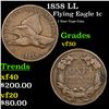 Image 1 : 1858 LL Flying Eagle Cent 1c Grades vf++