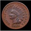 Image 2 : 1869 Indian Cent 1c Grades vf++