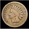 Image 2 : 1859 Indian Cent 1c Grades f+