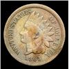 Image 2 : 1863 Indian Cent 1c Grades vf++
