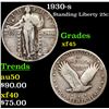 Image 1 : 1930-s Standing Liberty Quarter 25c Grades xf+