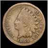 Image 2 : 1864 CN Indian Cent 1c Grades vg+