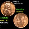 Image 1 : 1955-s Lincoln Cent 1c Grades GEM++ Unc RD