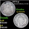 Image 1 : 1872-p Seated Liberty Half Dime 1/2 10c Grades vg details