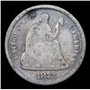 Image 2 : 1872-p Seated Liberty Half Dime 1/2 10c Grades vg details