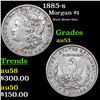 Image 1 : 1885-s Morgan Dollar $1 Grades Select AU