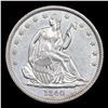 Image 2 : ***Auction Highlight*** 1840 Small Letters Seated Half Dollar 50c Graded ms62 By SEGS (fc)