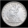 Image 2 : ***Auction Highlight*** 1853-p Arrows & Rays Seated Half Dollar 50c Graded ms62 By SEGS (fc)