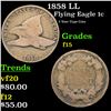 Image 1 : 1858 LL Flying Eagle Cent 1c Grades f+