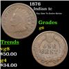 Image 1 : 1876 Indian Cent 1c Grades g+