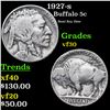 Image 1 : 1927-s Buffalo Nickel 5c Grades vf++