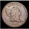 Image 2 : ***Auction Highlight*** 1797 Plain Edge Liberty Cap half cent 1/2c Graded f15 By SEGS (fc)