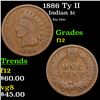 Image 1 : 1886 Ty II Indian Cent 1c Grades f, fine