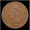 Image 2 : 1886 Ty II Indian Cent 1c Grades f, fine