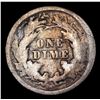 Image 3 : 1875-s Below Bow Seated Liberty Dime 10c Grades f details
