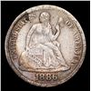 Image 2 : 1886-p Seated Liberty Dime 10c Grades vf++