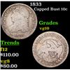 Image 1 : 1833 Capped Bust Dime 10c Grades vg+