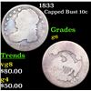 Image 1 : 1833 Capped Bust Dime 10c Grades g+