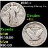 Image 1 : 1926-s Standing Liberty Quarter 25c Grades vf+