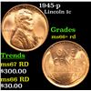 Image 1 : 1945-p Lincoln Cent 1c Grades GEM++ RD